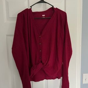 L AMP Red Sweater